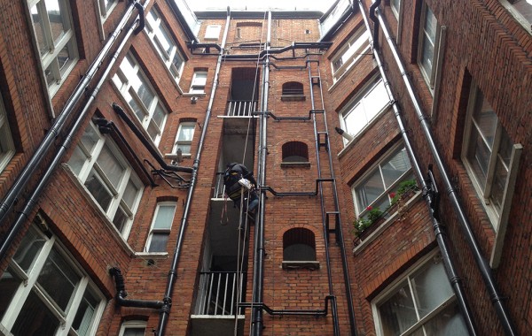 Copper pipe installation – Baker Street, London