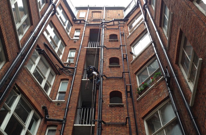 Copper pipe installation – Baker Street, London
