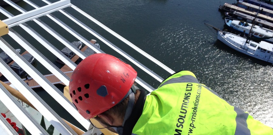 Painting of metal work – East London